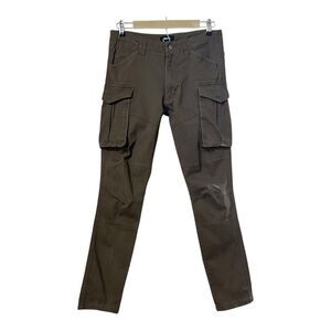 NovaMen Mens Size 32 Brown Slim Cargo Pants